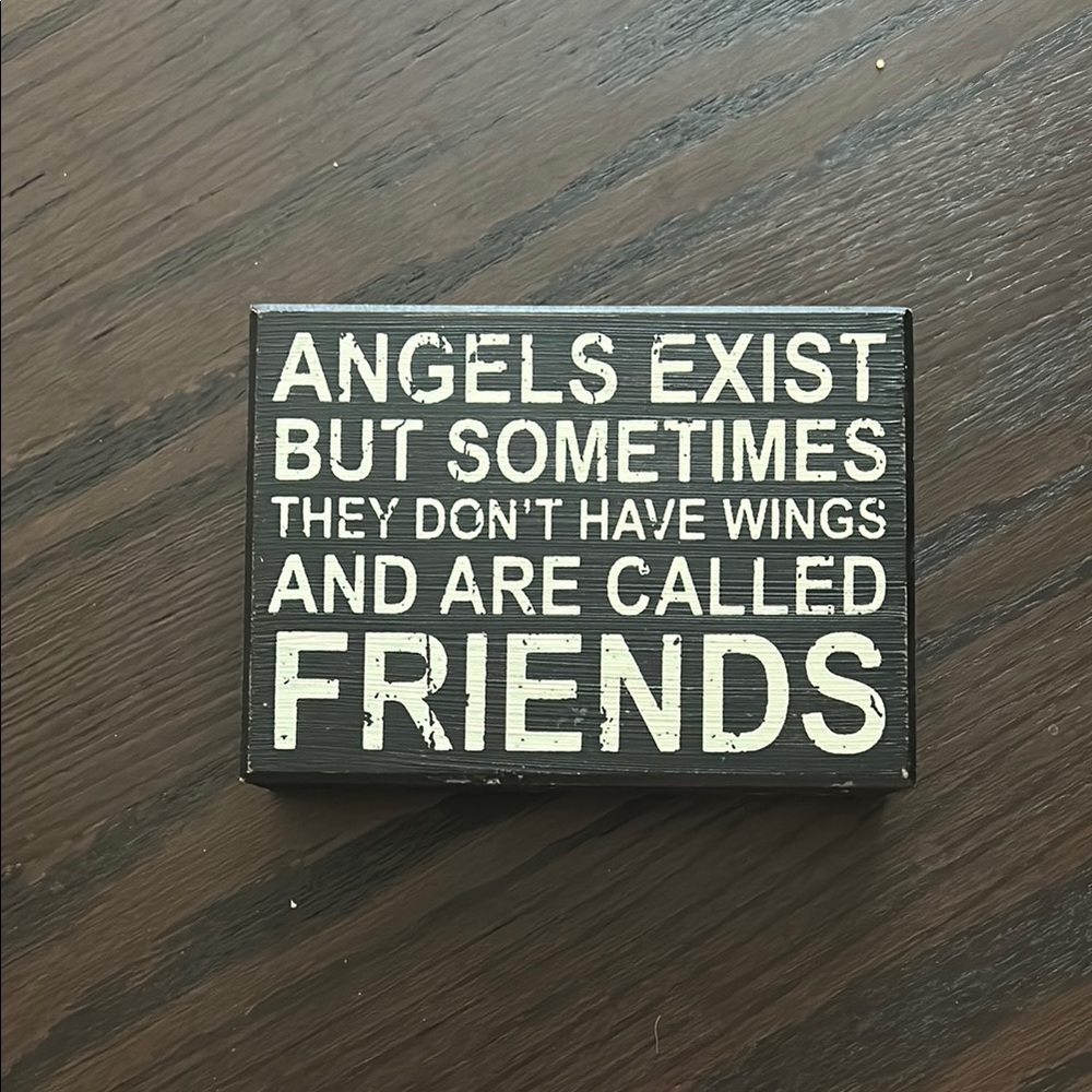 Black and White Inspirational Quote Plaque